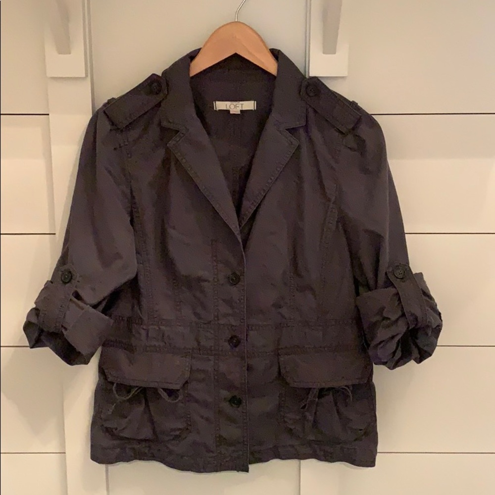 •Ann Taylor Loft• size large dark gray jacket